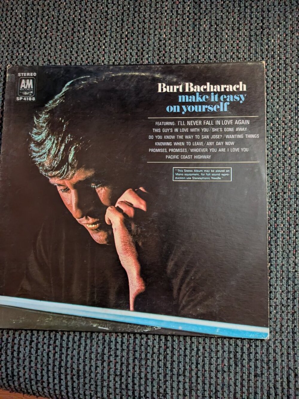 Burt Bacharach Make It Easy on Yourself Vinyl LP SP-4188